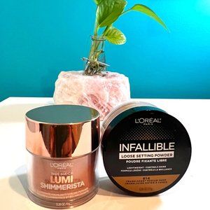 Loreal Paris TM Lumi Shimmerista Highlighting Powder&Tinted Loose Setting Powder